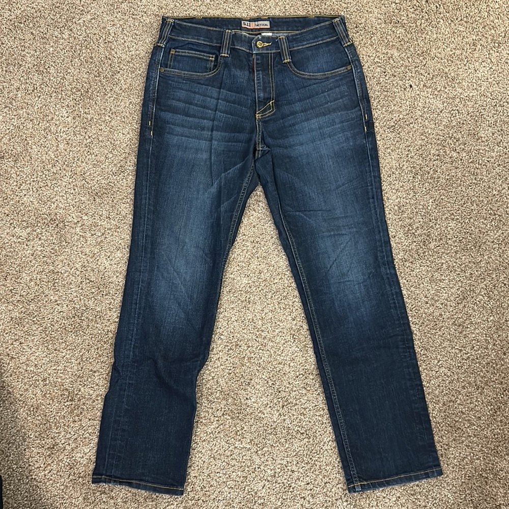 Used, Like New - 5.11 Tactical Men’s Defender-Flex Straight Jeans - Size 31x30
